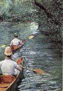 Gustave Caillebotte Canoeing on the Yerres oil on canvas